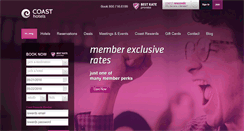 Desktop Screenshot of coasthotels.com